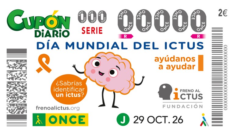 Cupón dedicado al "Día Mundial del Ictus"