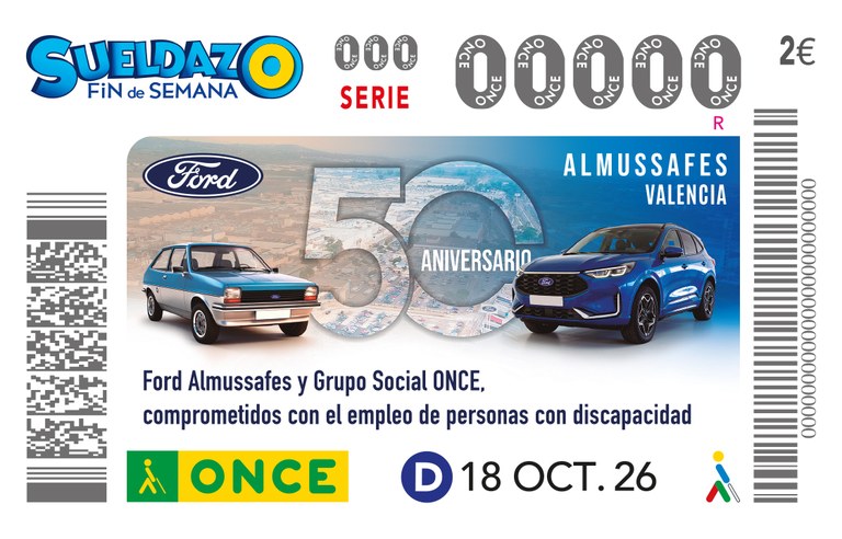 Entrega de cupón conmemorativo a Ford España