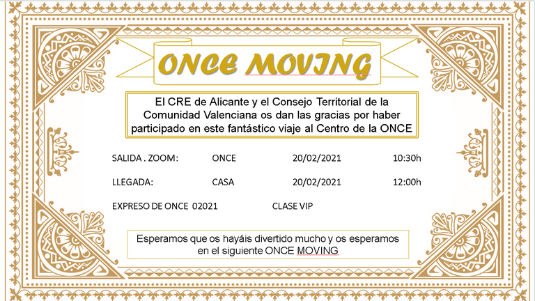 ONCE Moving-Viaje al Centro de la ONCE