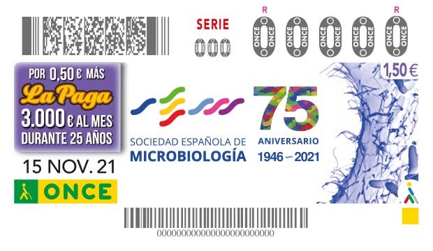 Presentación cupón dedicado al 75 Aniversario de la Sociedad Española de Microbiología