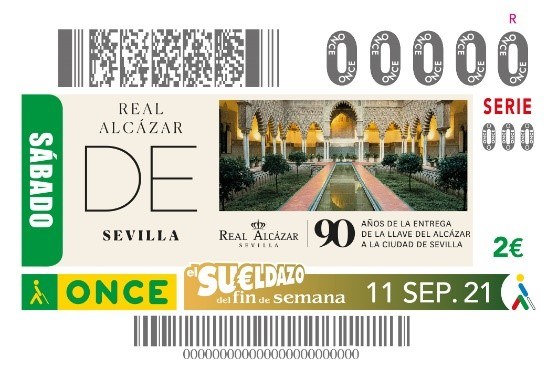 Presentación del cupón dedicado al 90 Aniversario de la cesión del Real Alcázar a la ciudad de Sevilla
