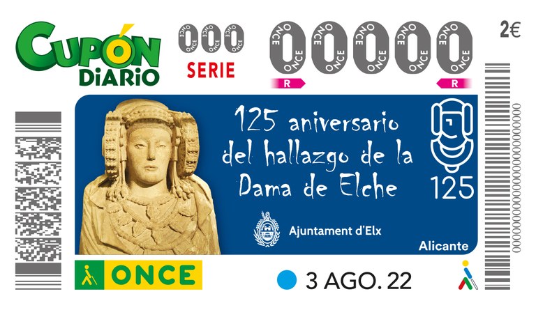 (Alicante) Acto presentación cupón "125 Aniversario del descubrimiento de la Dama de Elche"