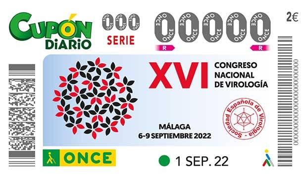 Presentación cupón dedicado al "XVI Congreso Nacional de Virología - Málaga 2022""