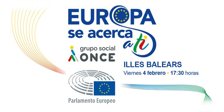 El Grupo Social ONCE acerca Europa a la ciudadanía balear con Rosa Estarás, Alicia Homs y José Ramón Bauzá.