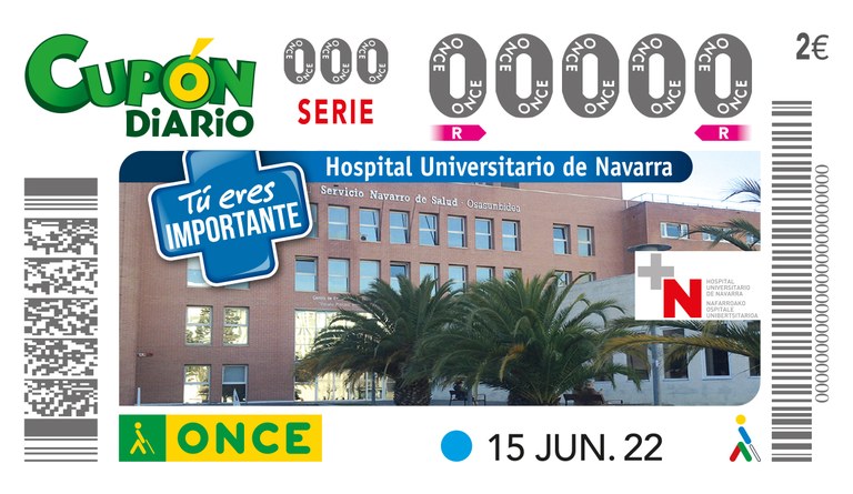 Presentación del cupón " Hospital Universitario de Navarra "