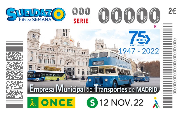 Acto de presentación del cupón conmemorativo dedicado al 75º Aniversario de la EMT (Empresa Municipal de Transportes de Madrid)