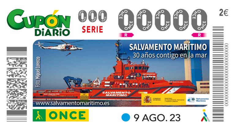 Presentación cupón dedicado al 30 aniversario de Salvamento Marítimo
