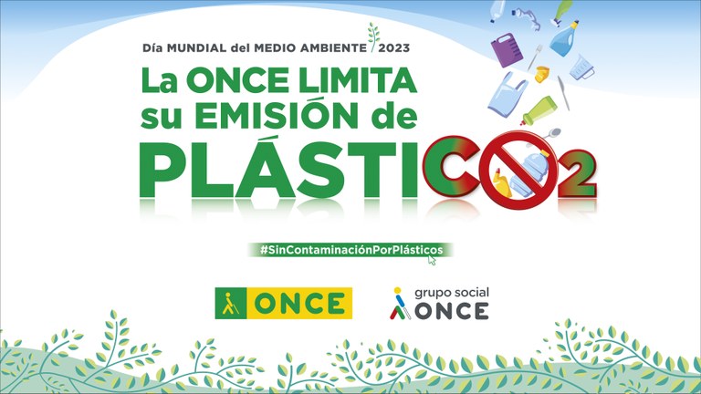 Día Mundial del Medio Ambiente 2023 bajo el lema "La ONCE limita su emisión de PlástiCO2"
