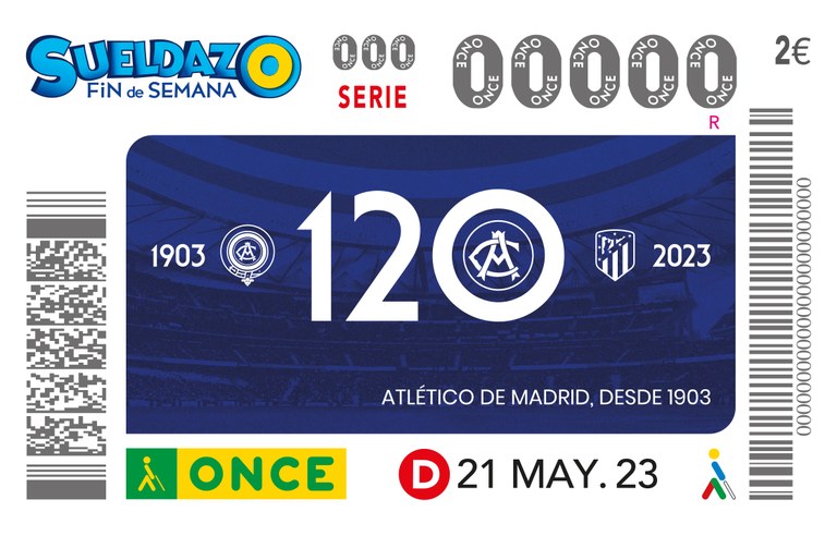 Presentación cupón 120 Aniversario del Atlético de Madrid
