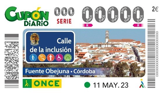 Presentación cupón "Calle de la Inclusión, Fuente Obejuna - Córdoba"