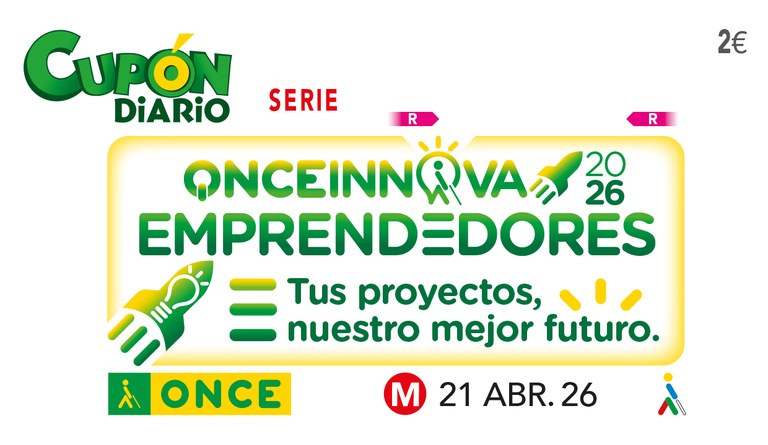 Acto de presentación del cupón dedicado al Reto Emprendedores 2026 de la ONCE