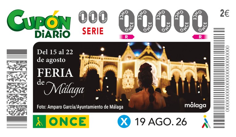Presentación cupón dedicado a la "Feria de Málaga 2026"
