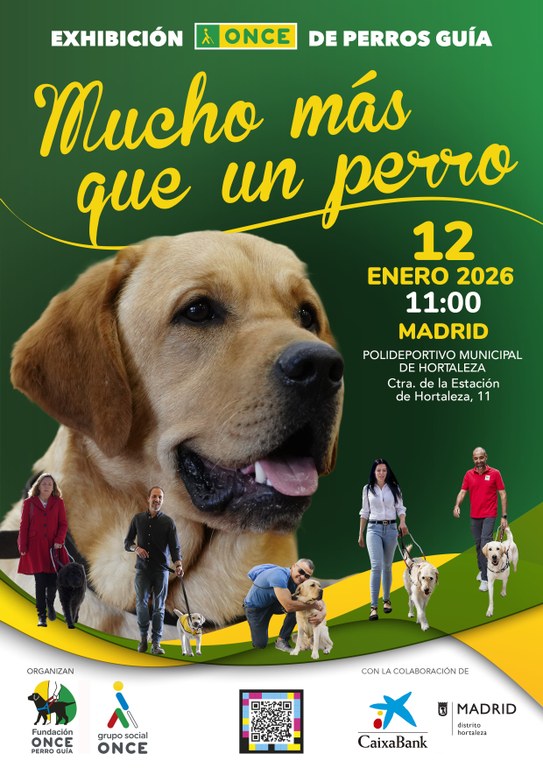 Exhibición de la Fundación ONCE del Perro Guía en Madrid.