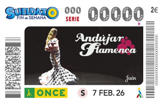 Presentación del cupón dedicado a Andújar Flamenca