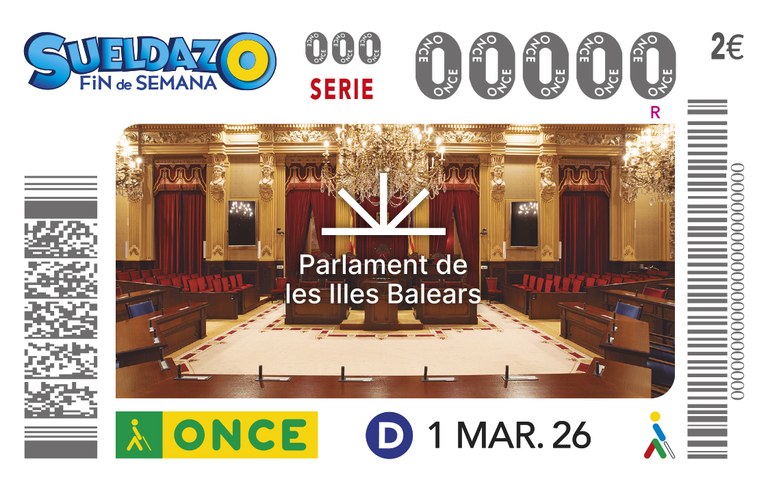 Presentación del Cupón  " PARLAMENT DE LES ILLES BALEARS"