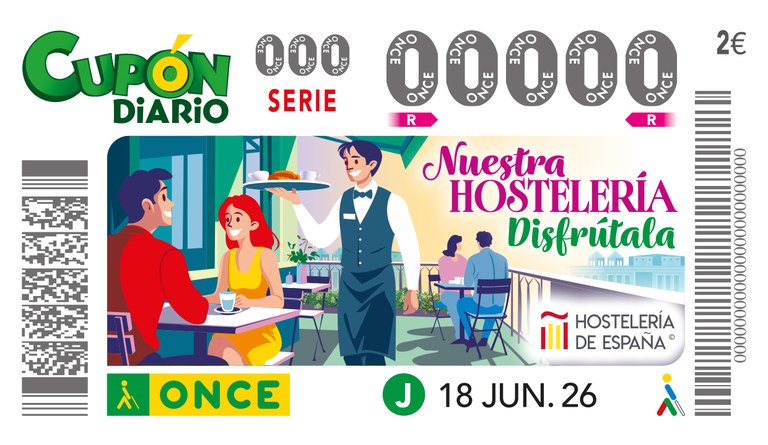Acto de presentación del cupón 'Nuestra hostelería, disfrútala'; en coordinación con Hostelería España y ONCE-Madrid.