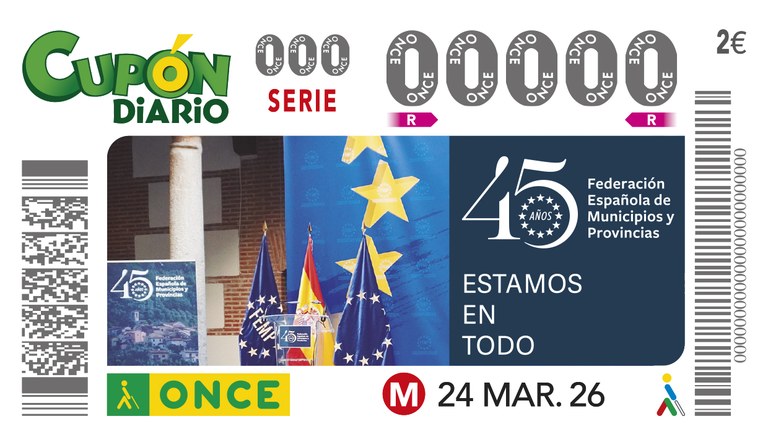Acto de presentación del cupón conmemorativo por el 45 aniversario de la Federación Española de Municipios y Provincias (FEMP)