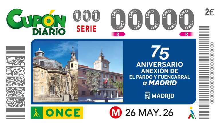 Acto de presentación del cupón dedicado al 75º Aniversario de la adhesión de El Pardo y Fuencarral a Madrid