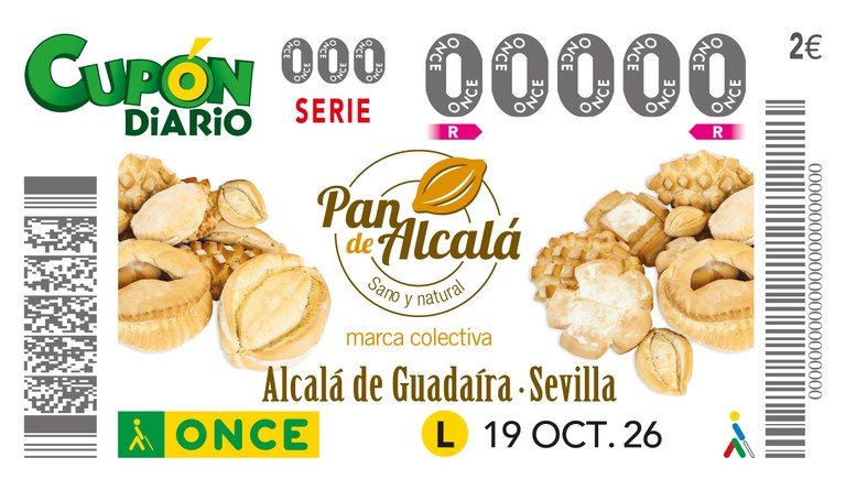 Presentación del cupón dedicado al "Pan de Alcalá de Guadaíra"