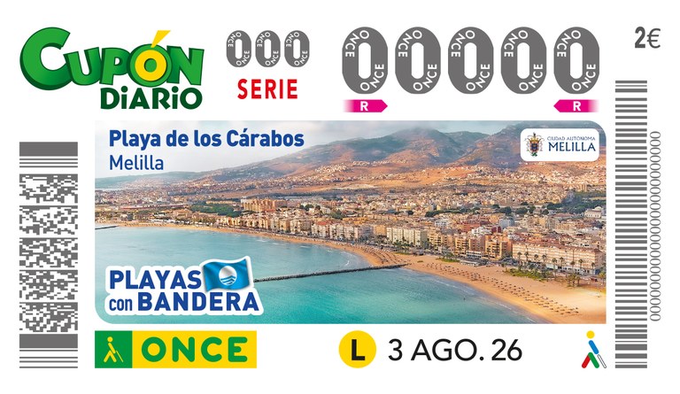 Presentación cupón dedicado a la "Playa de los Cárabos"- Melilla